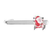 Santa Claus Alloy Tie Clip Christmas Necktie Accessory for Men | Festive Decorative Design for Groomsmen, Suit Lapels, Workplace Celebrations and Seasonal Parties, Everyday Wear