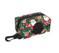 Santa Claus and Christmas deer Pet travel garbage bag storage bag Essentials for hiking or camping in the countryside Ensure you have an enjoyable experience