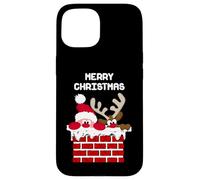Santa Claus and Reindeer Merry Christmas Case for iPhone 15