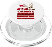 Santa Claus and Reindeer Merry Christmas PopSockets PopGrip for MagSafe