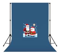 Santa Claus And Snowmanprint Versatile Photography Backdrop Cloth For Studio Wedding Outdoor Party Photoshoots