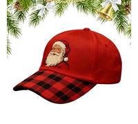 Santa Claus Baseball Cap, Festive Adjustable Embroidered Santa Hat | Festive Baseball Hats for Men and Women, for Friends Wife Husband Mom Dad Adults