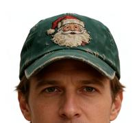 Santa Claus Baseball Caps Vintage Breathable Festive Santa Claus