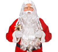 Santa Claus Beard Set Deluxe Wig for Hair Accessory Fancy Dress