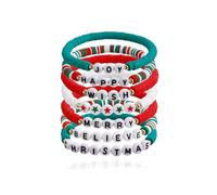 Santa Claus Bracelet - Christmas Accessories Jewelry Gift for Women - Merry Christmas Stocking Stuffers, Adjustable, Alloy, no gemstone