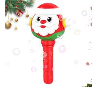 Santa Claus Bubble Machine 3-Mode Automatic 8-Hole Light Up | Santa Claus Wand Bubble Blower Maker for School, Classroom, Beach, Garden, Yard, Pool, Playground, Bathroom, Backyard