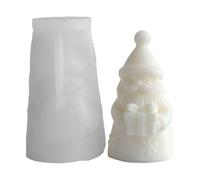 Santa Claus Candle Silicone Mold Reusable Multipurpose for Candle Making, Soap Crafting, Resin Art, Holiday Decorations - Flexible & Durable Design with Easy