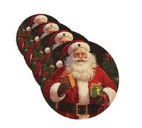 Santa Claus Car Air Fresheners Cards 4 Pcs Hanging Fragrance Scented Cards Long-Lasting Car Aromatherapy Tablets for Wardrobe Bathroom Car Interior Mirror Pendant Gifts