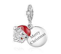 Santa Claus Christmas Charms for Pandora Xmas Charms 925 Sterling Silver