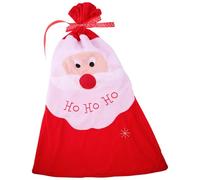 Santa Claus Christmas Drawstring Gift Bag for Cookies and Chocolates