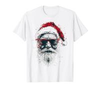 Santa Claus Christmas Motif X-Mas Sunglasses Santa Claus T-Shirt