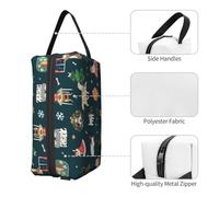 Santa Claus Christmas Print Toiletry Bag for Men Travel Toiletry Bag, Spacious Capacity Cosmetic Bag for Women