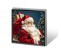 Santa Claus Climbed Into The Chimney Backpack Pin Cute Brooch Decoration Brooches for Women Mens Lapel Pins for Suits Fashion Button Badges for Hat Backpacks Purses Jackets Shirt Suit Lapels-Square