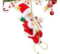 Santa Claus Climber Musical Animated Decor with Light, Festive Animation, Festival Tree Decoration | Mobile Holiday Display for and Adults, Classroom Window s