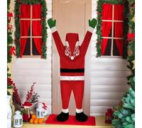 Santa Claus Climbing, 108CM Christmas Hanging Santa Decoration, Large Santa Doll Figurine for Door Wall Windows Car Roofs