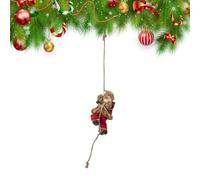 Santa Claus Climbing Tree - 23.62 Inch Polyester Decoration | 1 Piece Festive Fantasy - Christmas Rope Pendant for , Balconies, Doors, Walls, Garden, Warm Atmosphere Indoor and Outdoor