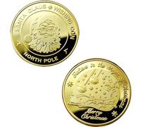 Santa Claus Coin Collectible Gold Plated Souvenir Coin Collection Gift Merry Christmas Commemorative Coin