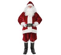 Santa Claus Costume Adults Deluxe Father Christmas Deluxe Professional Quality