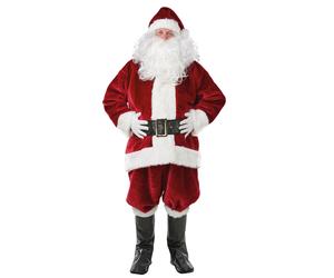 Santa Claus Costume Adults Deluxe Father Christmas Deluxe Professional Quality