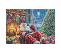 Santa Claus Cottage 300 Piece Jigsaw Puzzle for Adults Jigsaw After School Activity for Teens Stress Buster Whimsical Gift Idea Stylish Home Decor 300 PCS
