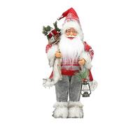 Santa Claus Decorations - 46cm Santa Claus Carrying Lantern Decoration | Seasonal Photography Accessories | For Window Sill Coat Indoor Dining Table Bookcase Outdoor