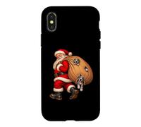 Santa Claus Delivering Great Dane Presents Naughty Puppies Case for iPhone X/XS