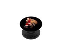 Santa Claus Delivering Great Dane Presents Naughty Puppies PopSockets Adhesive PopGrip
