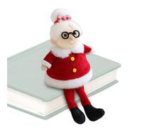 Santa Claus Doll | Soft Plush Christmas Sitting Santa Claus,Plush Dolls Ornament Decoration for Offices Outdoor Window Holiday Home Living Room Indoor Car