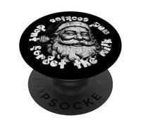 Santa Claus Dont Forget The Milk And Cookies PopSockets Adhesive PopGrip