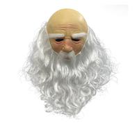 Santa Claus Face - Latex Christmas For Adults | 40x30x5cm Breathable Costume Masque | Party Supplies, Theme Headgear | Fun Adventure Gathering, Carnival, Holiday Celebration For Friends