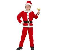 Santa Claus Fancy Dress Costume for Boys Widmann Height 116cm (S)