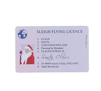 Santa Claus/Father Christmas Sleigh Flying Licence From The North Pole with Reindeer Power! Perfect to leave out on Christmas Eve!