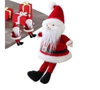 Santa Claus Figurines - Cloth Foam 9x6x20cm | Sitting Santa Christmas Decoration Doll | Santas Claus Doll For Holiday Party Display, Table Centerpiece, Home Decor And Seasonal Gift Use