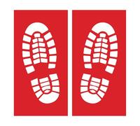 Santa Claus Footprint Stencils - Reusable Santa Boot Print Templates - Make Magical Father Xmas Footprints - Flour or Fake Snow - Kids Festive Decoration Surprise - 31 x 16cm