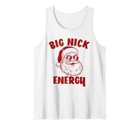 Santa Claus Funny Christmas Big Nick Energy Tank Top