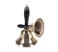 Santa Claus Gold Bell Father Christmas Handbell Grotto Fancy Dress Accessory