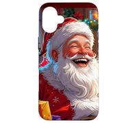 SANTA CLAUS HAPPY SMILING LAUGHING FATHER CHRISTMAS SANTA Case for iPhone 16 Plus