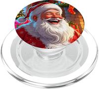 SANTA CLAUS HAPPY SMILING LAUGHING FATHER CHRISTMAS SANTA PopSockets PopGrip for MagSafe