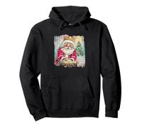 Santa Claus Holding Baby Jesus Christmas Magic Pullover Hoodie