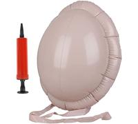 Santa Claus Inflatable Pregnant Woman Fake Belly Beer Belly with Mini Inflator - Halloween & Christmas Costume Accessories