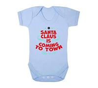 Santa Claus is Coming to Town [BCX] Baby Grow Vest, 6-12 Months, Pastel Blue