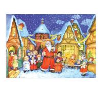 Santa Claus is Coming to Town Christmas Advent Calendar | Traditional Christmas Picture Advent Calendar - A4