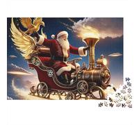 Santa Claus Jigsaw Puzzle Grandpa Christmas 1000 Pieces Eco Friendly Paper Bundle for Adults 12+ Home Decor Puzzle 38x26cm/1000pcs