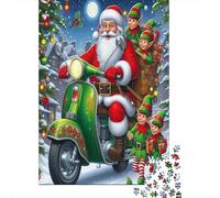 Santa Claus Jigsaw Puzzle Magical Christmas Market Puzzle for Adults Fun Present & Activity for Home 52x38cm/1000pcs