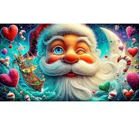 Santa-Claus Jigsaw Puzzles 1000 Pieces Fun and Challenging Family Game Puzzle Game Great Gift Idea for The Whole for Women, Gifts for Men 38x26cm/1000pcs
