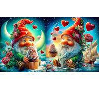 Santa-Claus Jigsaw Puzzles 1000 Pieces Fun and Challenging Family Game Puzzle Game Great Gift Idea for The Whole for Women, Gifts for Men 38x26cm/1000pcs