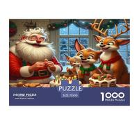 Santa Claus Jigsaw Puzzles for Adult Educational Game The Impossible Challenge 1000 Pieces Difficult Hard Jigsaw Puzzles for Man And Woman with Letters on Back 70x50cm/1000pcs