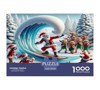 Santa Claus Jigsaw Puzzles for Adults 1000 Jigsaws Mousehole Village Jigsaws 1000 Pieces for Adults Gifts