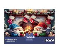Santa Claus Jigsaw Puzzles for Adults 1000 Jigsaws Mousehole Village Jigsaws 1000 Pieces for Adults Gifts