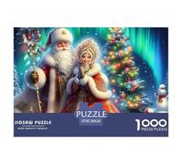 Santa Claus Jigsaw Puzzles for Adults Impossible And Difficult Challenge 1000 Piece Santa Claus Challenging Games Educational Games There Are Letters on The Back 38x26cm/1000pcs